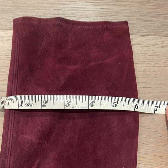 Burgundy Suede Stuart Weitzman Tall Boots - Picture 4 of 5